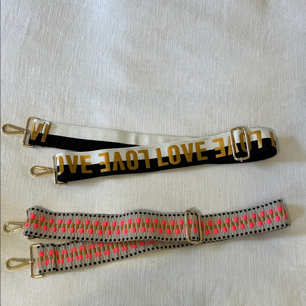 Stylish Black and Pink Strap Set